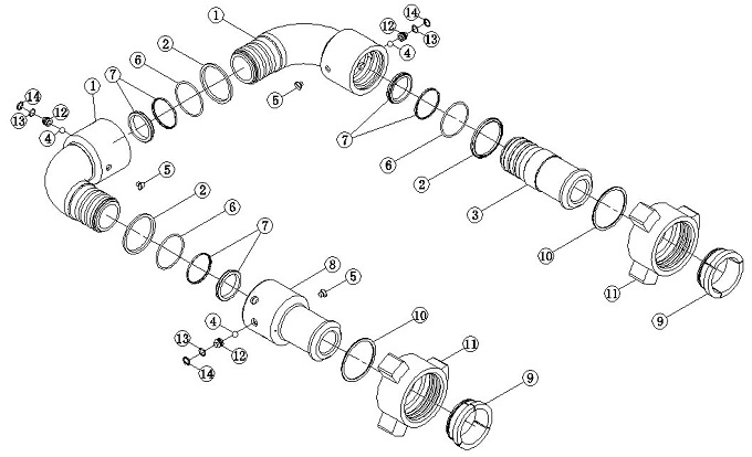 90 Degree Swivel Joint